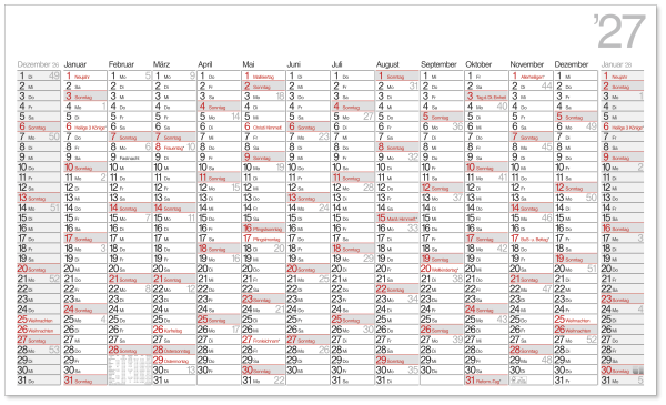 Plakatkalender deutsch K14