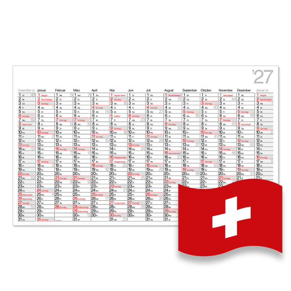 Plakatkalender schweizerisch K14CH